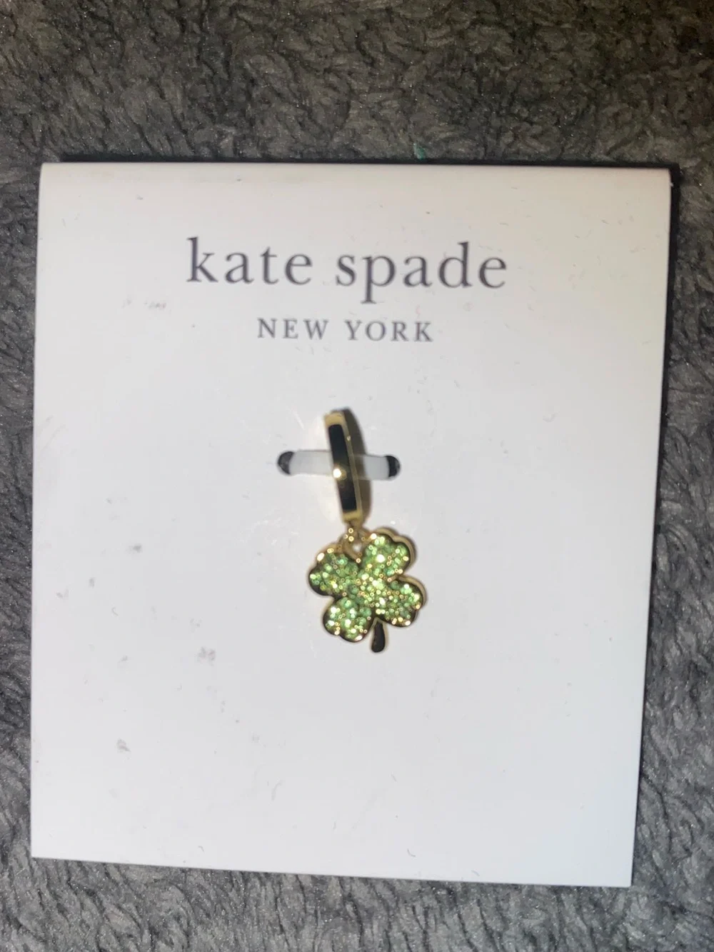 BNWT Kate Spade New York One in a Million 4 Leaf Clover Charm $50 - Picture 3 of 4